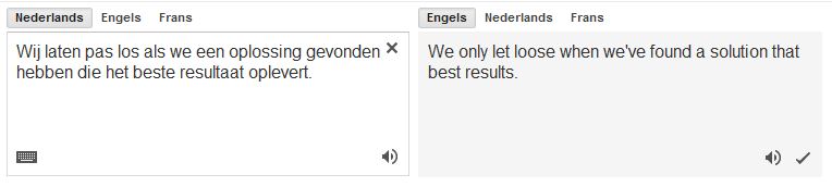 Onjuiste vertaling Google Translate