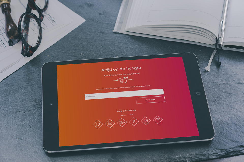 Inschrijven nieuwsbrief