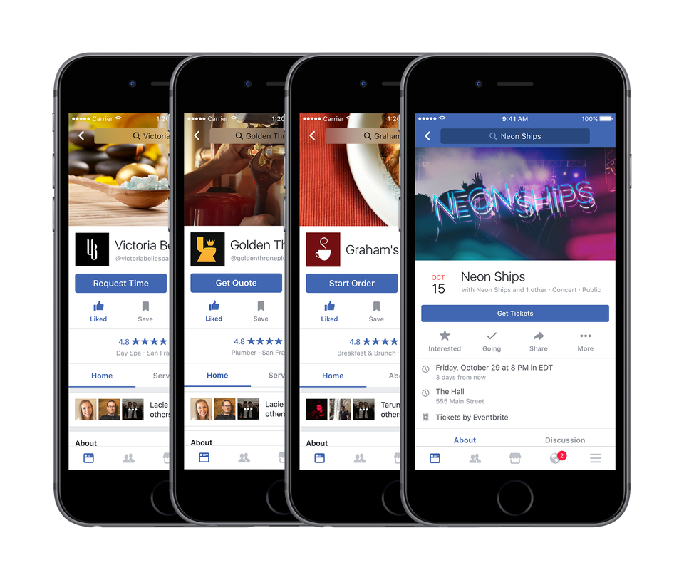 Call-to-action Facebook