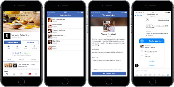 Facebook call-to-actions