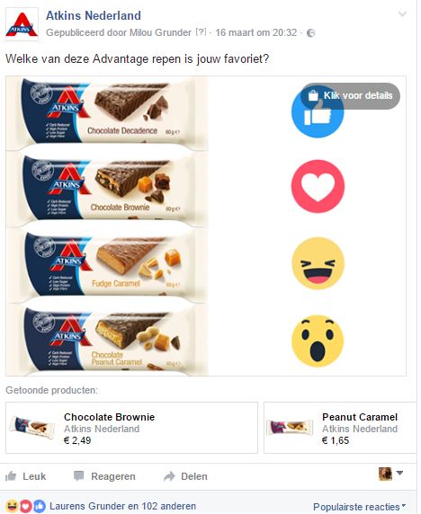 Facebook Reactions Atkins