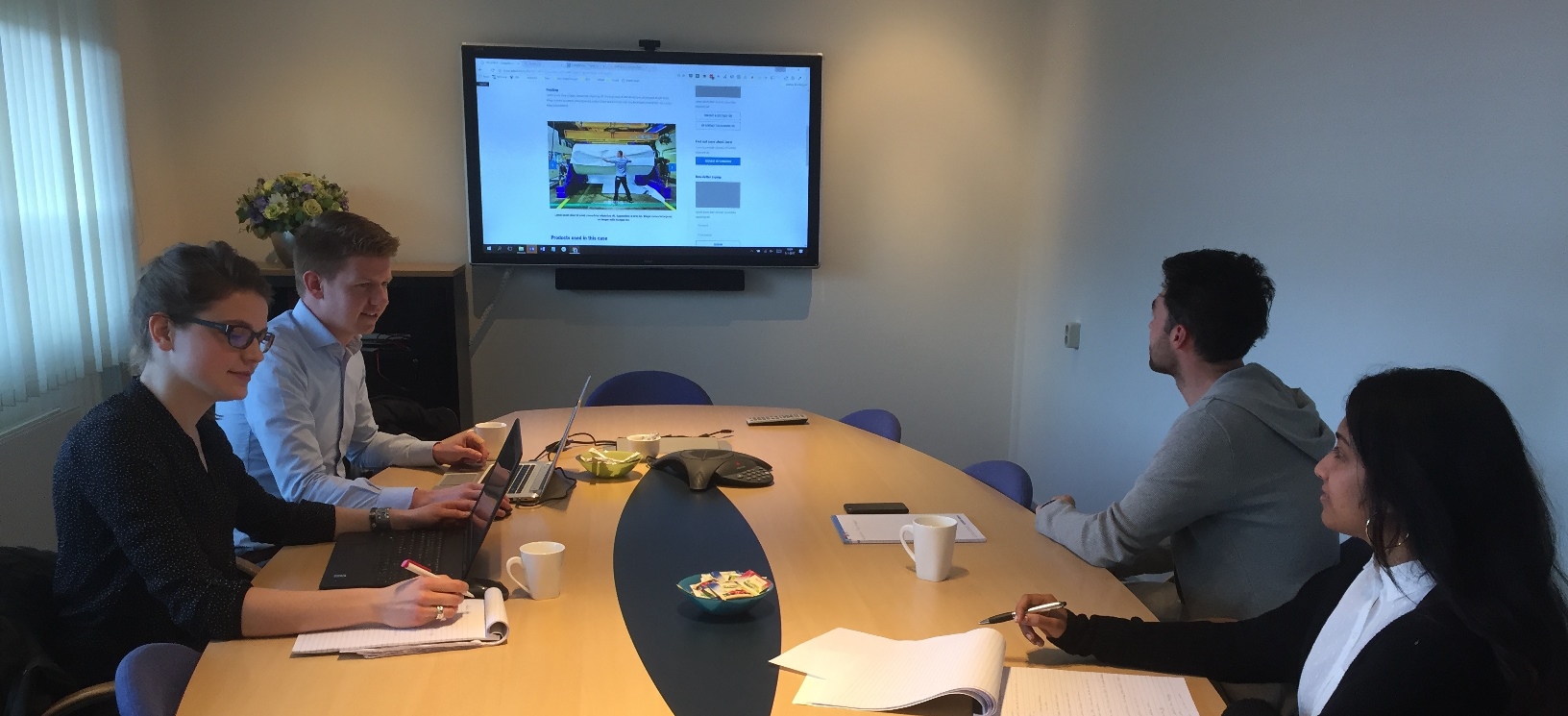 De week van Angelique - Presentatie bij een klant