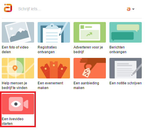 Facebook Live desktop