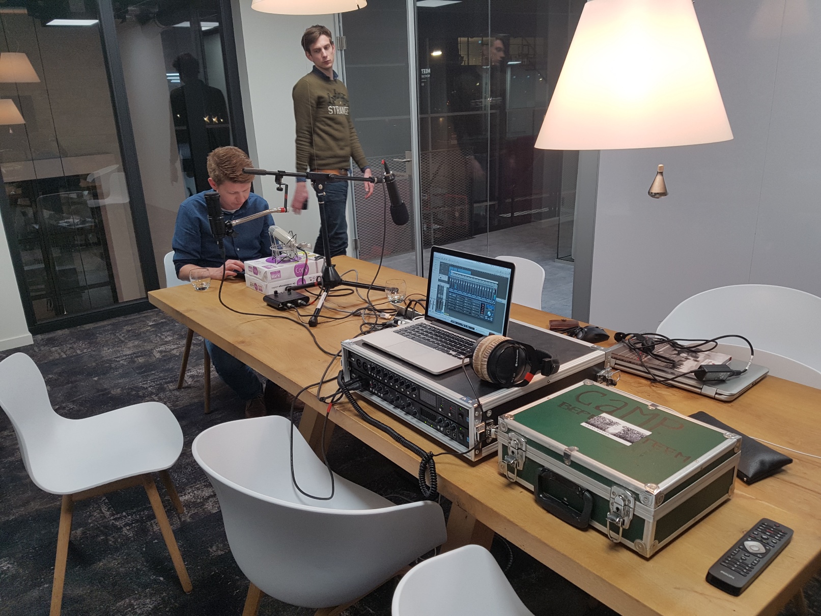 Voorbereiden van de Adwise podcast