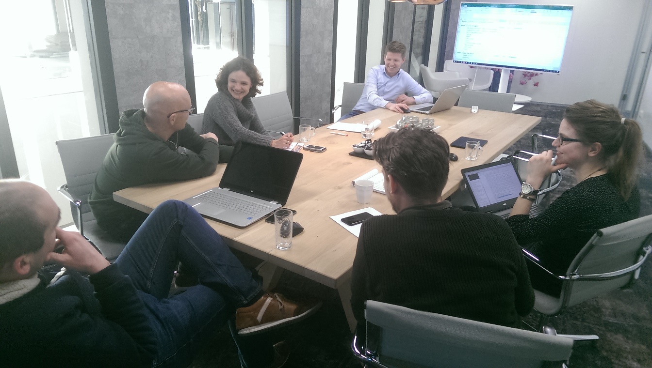 Teamoverleg over invulling van de sprint