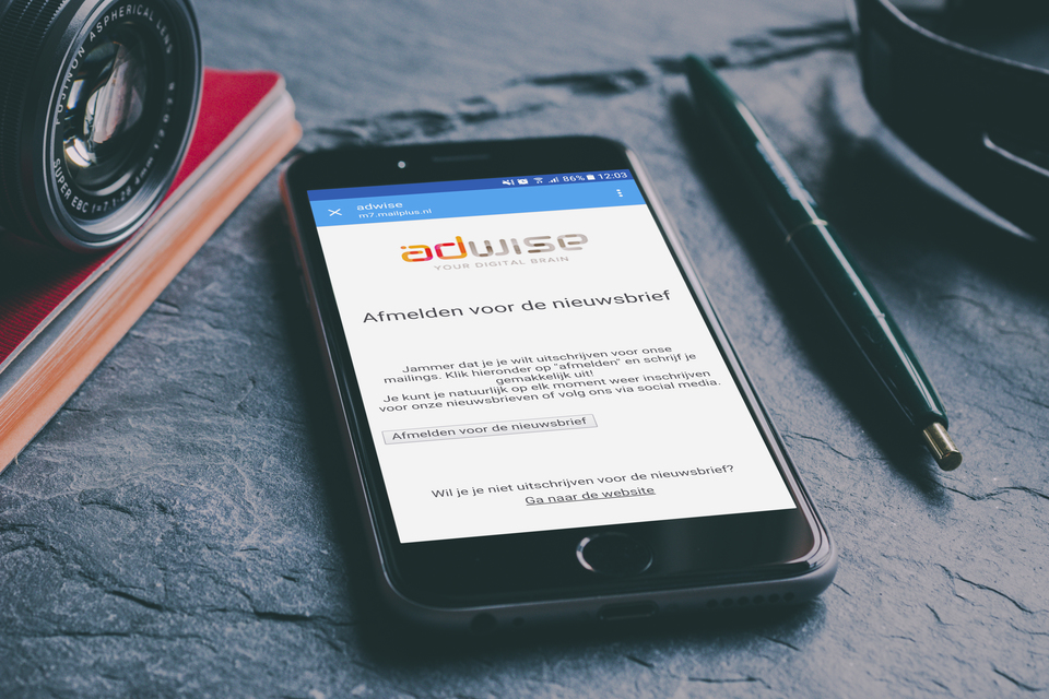 Uitschrijven nieuwsbrief
