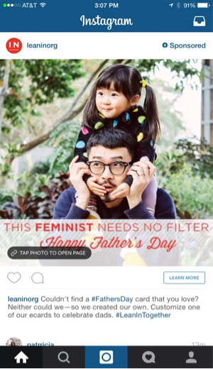 voorbeeld instagram advertentie